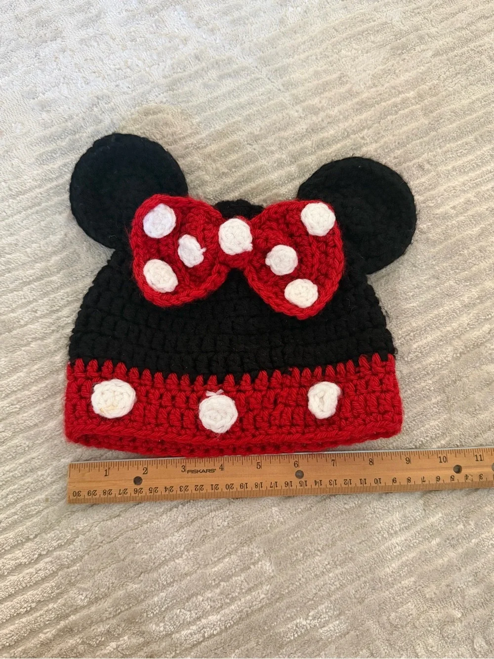 Minnie Mouse Handmade Crochet Hat - Toddler